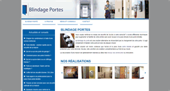 Desktop Screenshot of blindage-portes.com