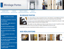 Tablet Screenshot of blindage-portes.com
